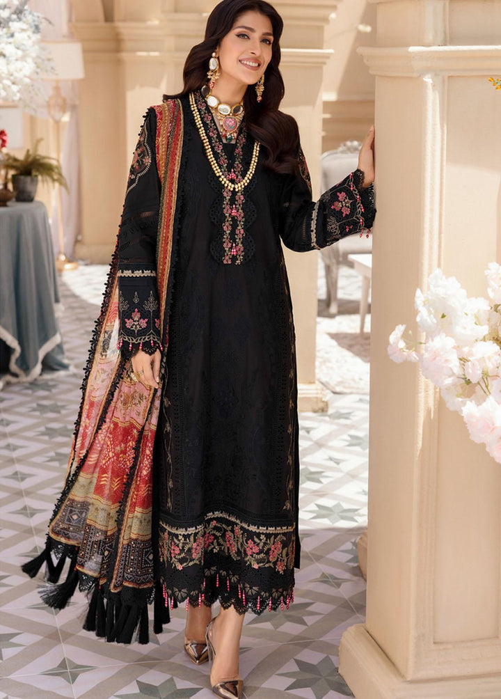 Noor by Saadia Asad Embroidered Lawn Suits Unstitched 3 Piece NSA22L D1 - Eid Collection
