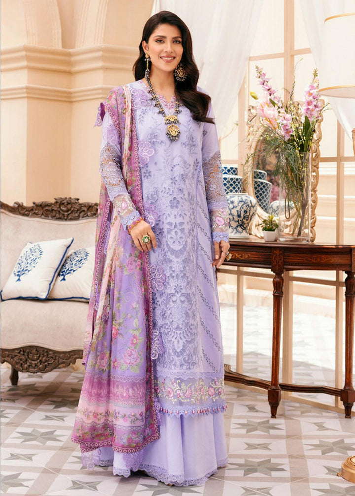 Noor by Saadia Asad Embroidered Lawn Suits Unstitched 3 Piece NSA22L D12 - Eid Collection