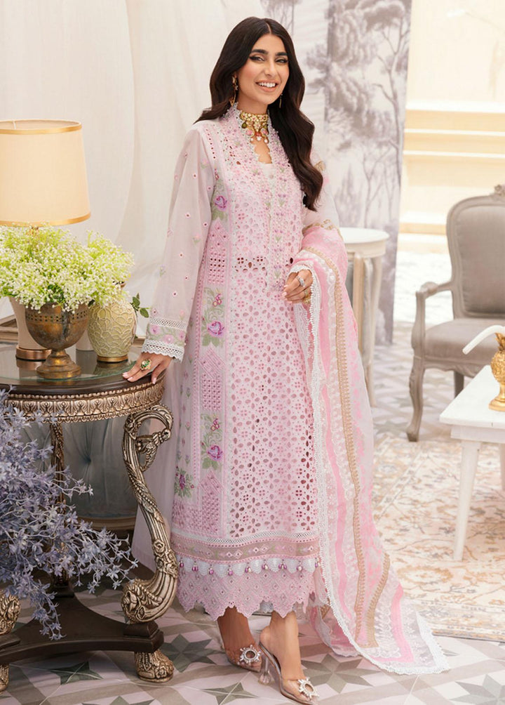 Noor by Saadia Asad Embroidered Lawn Suits Unstitched 3 Piece NSA22L D2 - Eid Collection