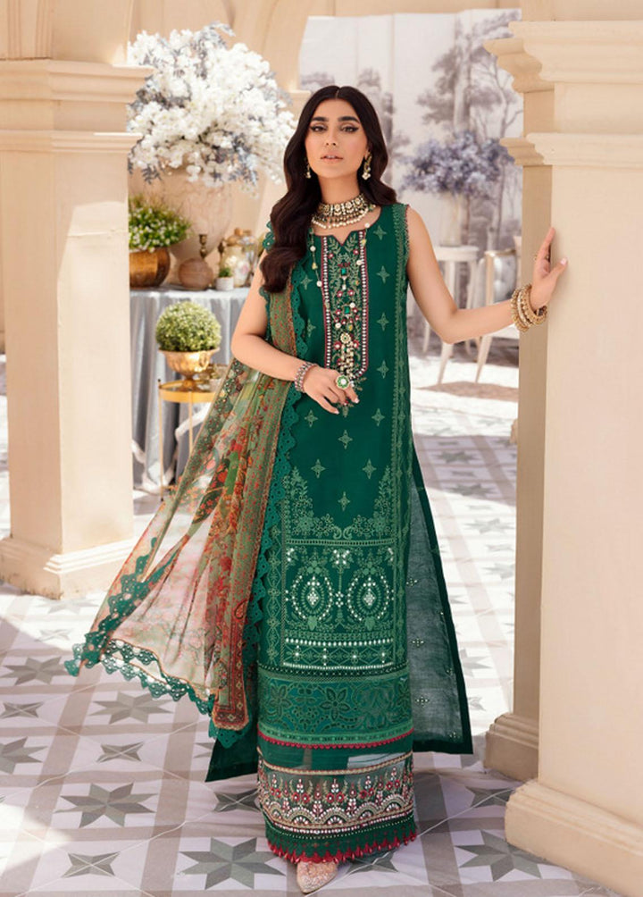 Noor by Saadia Asad Embroidered Lawn Suits Unstitched 3 Piece NSA22L D3 - Eid Collection