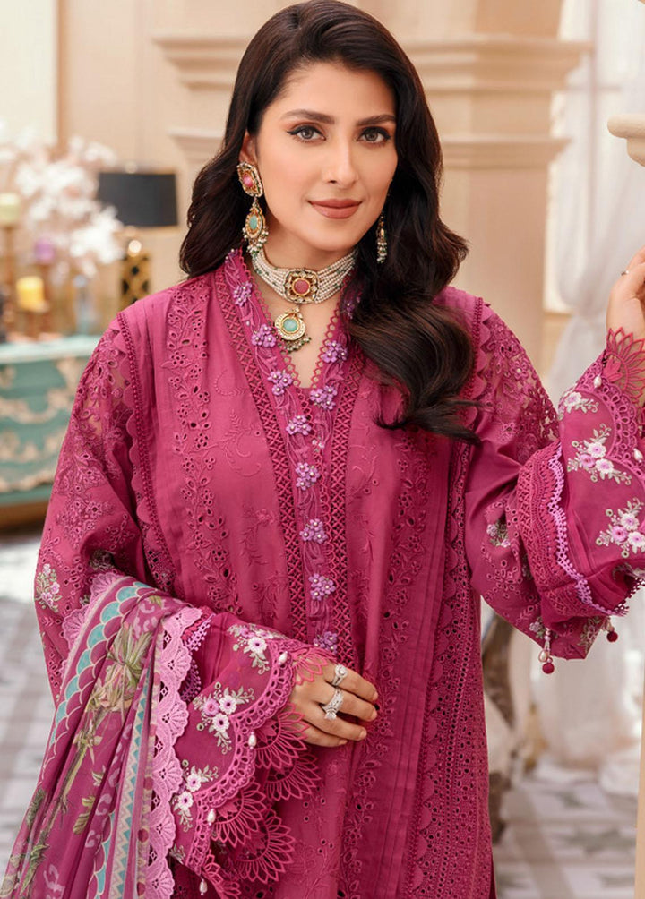 Noor by Saadia Asad Embroidered Lawn Suits Unstitched 3 Piece NSA22L D6 - Eid Collection