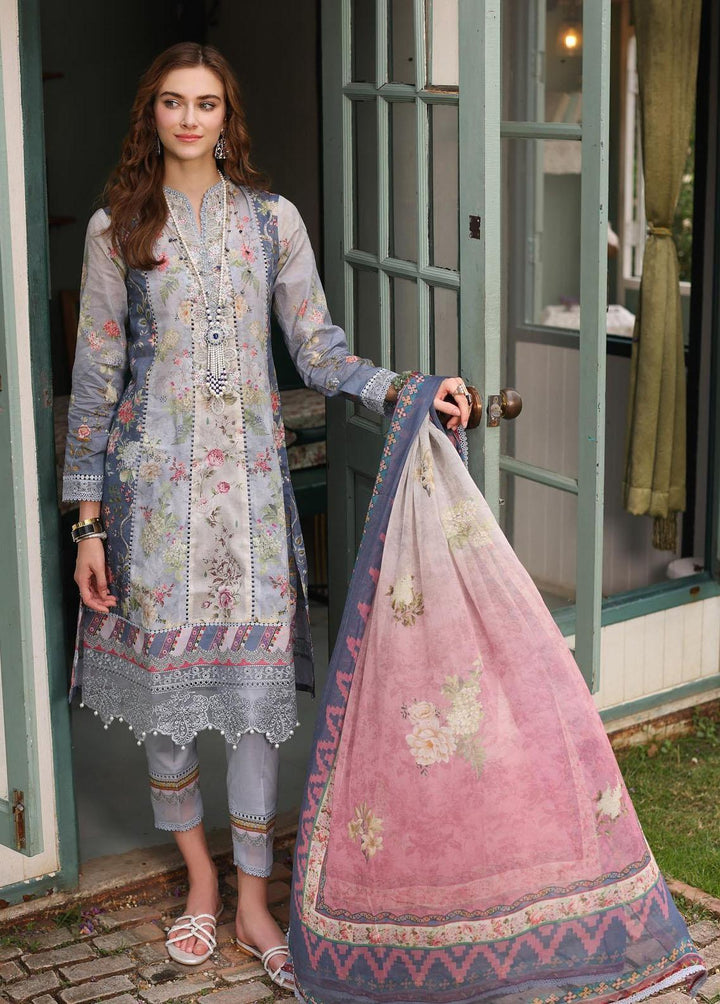 Noor by Saadia Asad Embroidered Lawn Suits Unstitched 3 Piece NSA23EP D2 Ammani - Eid Collection
