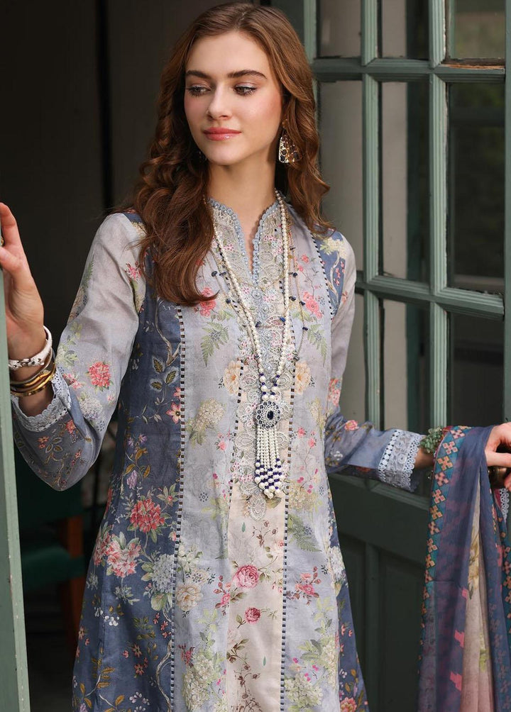 Noor by Saadia Asad Embroidered Lawn Suits Unstitched 3 Piece NSA23EP D2 Ammani - Eid Collection