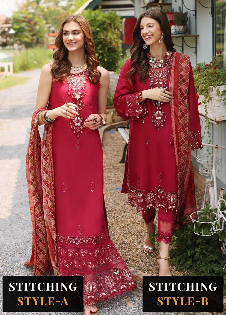 Noor by Saadia Asad Embroidered Lawn Suits Unstitched 3 Piece NSA23EP D3 Mysia - Eid Collection