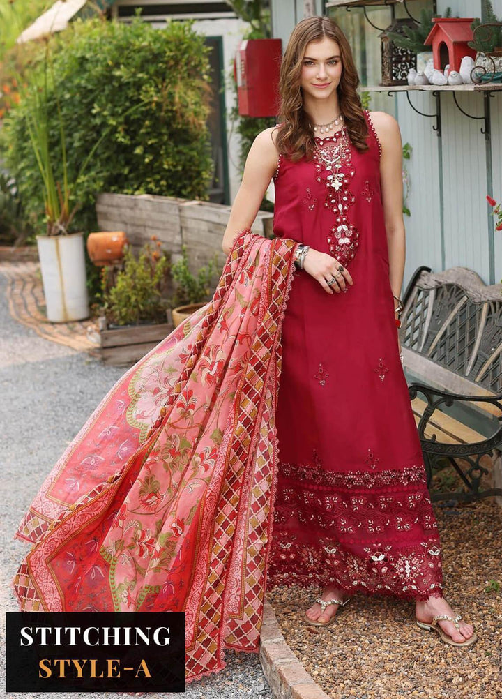 Noor by Saadia Asad Embroidered Lawn Suits Unstitched 3 Piece NSA23EP D3 Mysia - Eid Collection