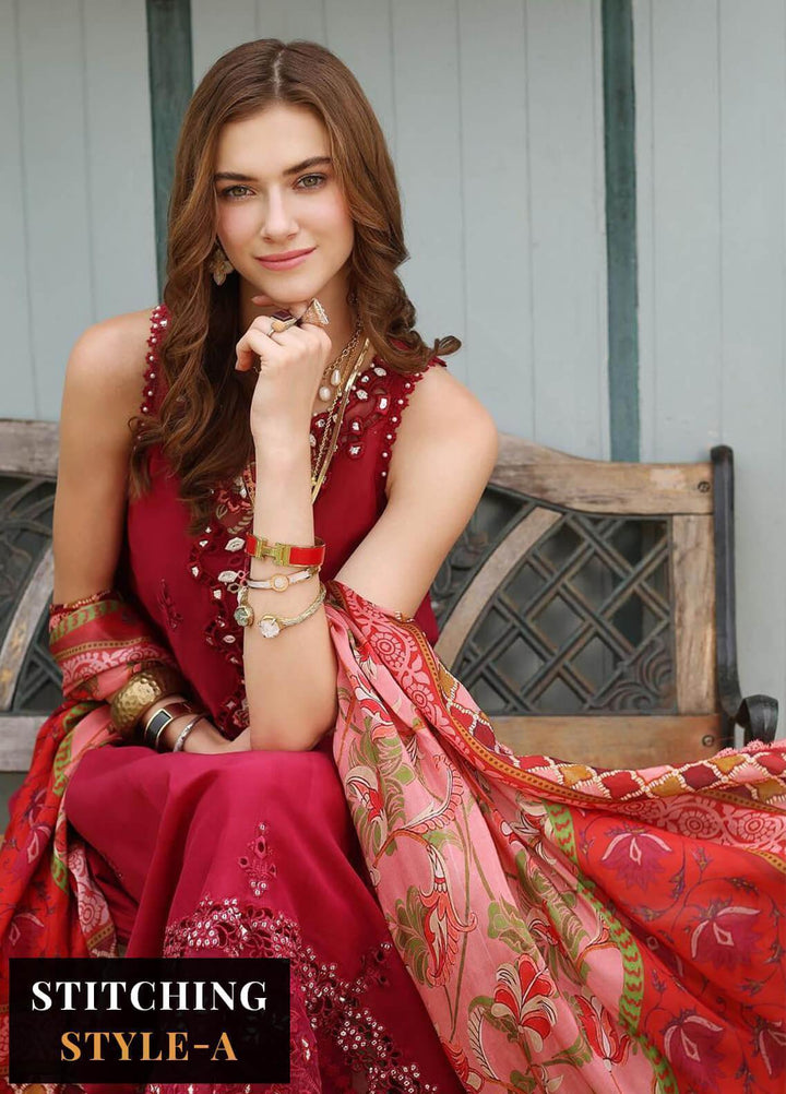 Noor by Saadia Asad Embroidered Lawn Suits Unstitched 3 Piece NSA23EP D3 Mysia - Eid Collection