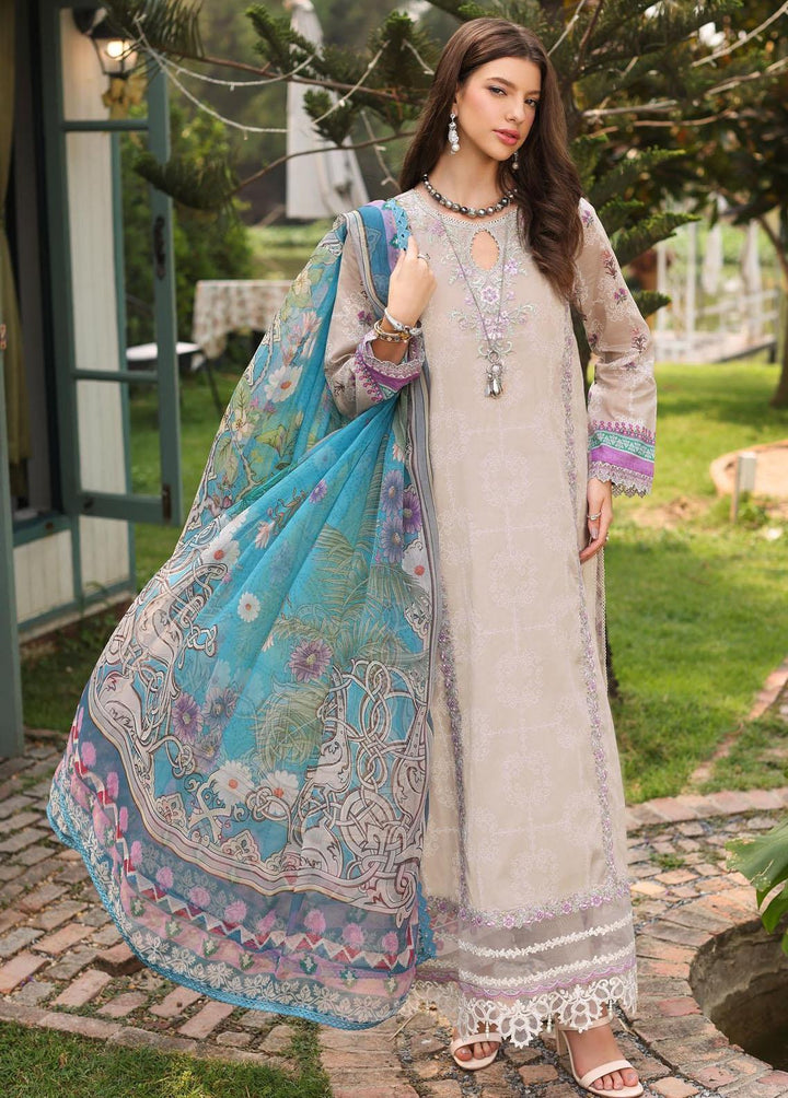 Noor by Saadia Asad Embroidered Lawn Suits Unstitched 3 Piece NSA23EP D4 Raya - Eid Collection