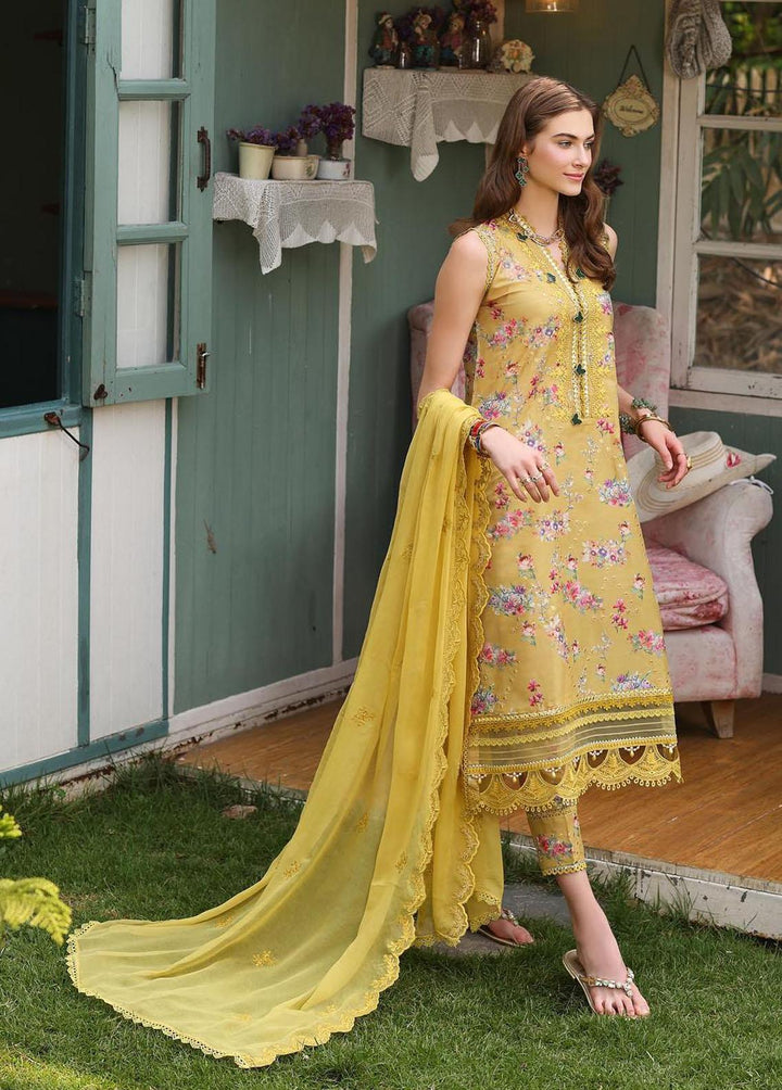 Noor by Saadia Asad Embroidered Lawn Suits Unstitched 3 Piece NSA23EP D5 Myla - Eid Collection