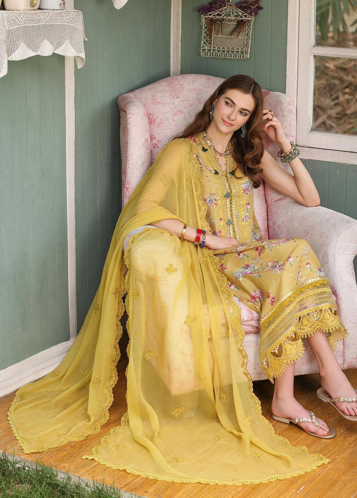 Noor by Saadia Asad Embroidered Lawn Suits Unstitched 3 Piece NSA23EP D5 Myla - Eid Collection