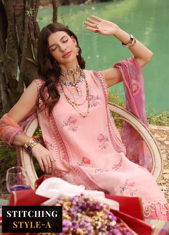 Noor by Saadia Asad Embroidered Lawn Suits Unstitched 3 Piece NSA23EP D6 Nora - Eid Collection