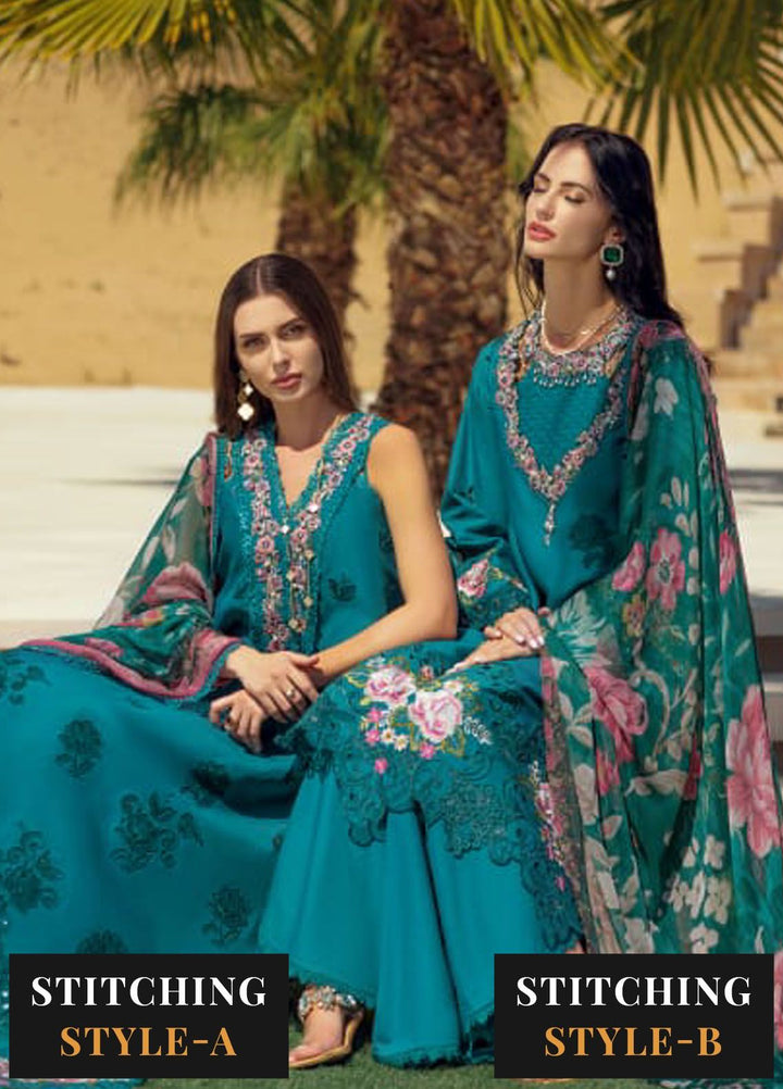 Noor by Saadia Asad Embroidered Lawn Suit Unstitched 3 Piece NSA24E D4 - Summer Collection