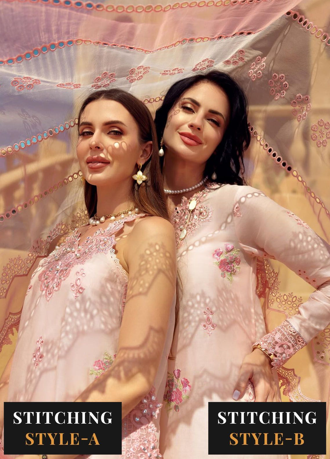 Noor by Saadia Asad Embroidered Lawn Suit Unstitched 3 Piece NSA24E D5 - Summer Collection