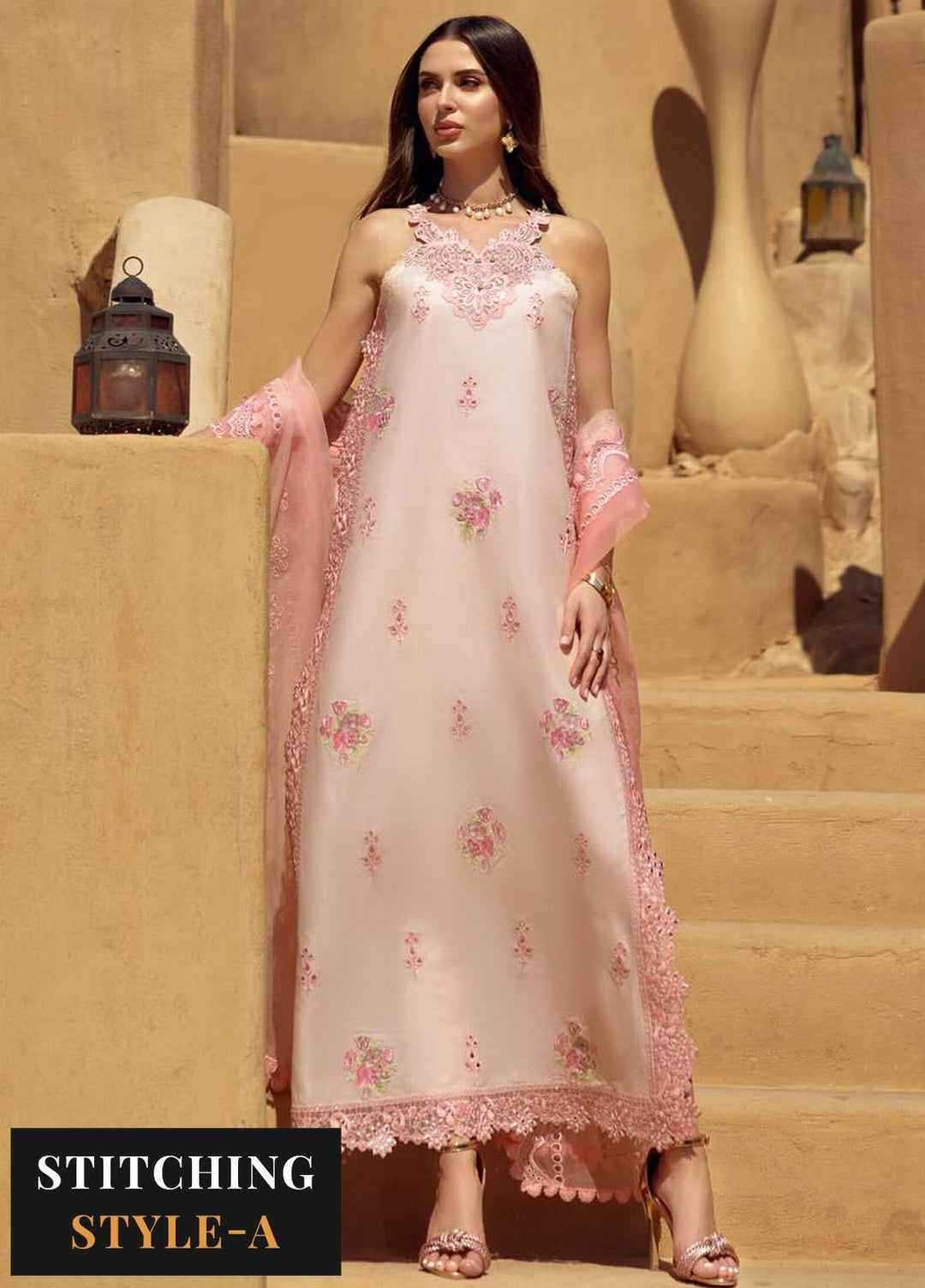 Noor by Saadia Asad Embroidered Lawn Suit Unstitched 3 Piece NSA24E D5 - Summer Collection