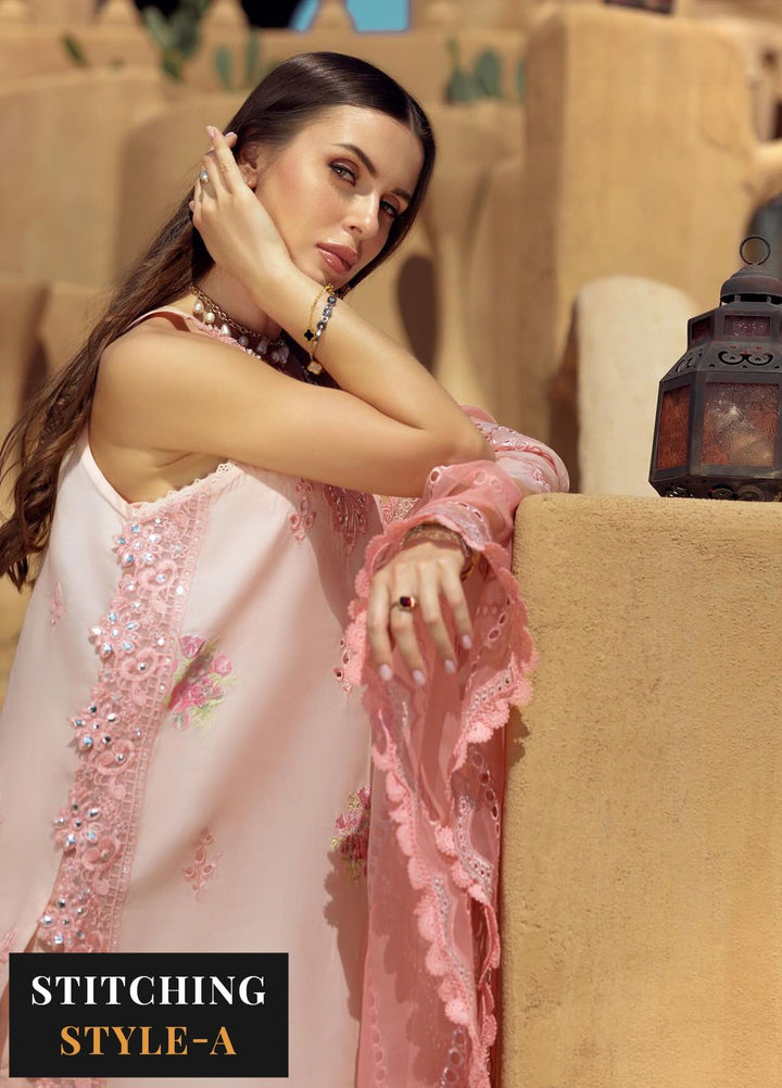 Noor by Saadia Asad Embroidered Lawn Suit Unstitched 3 Piece NSA24E D5 - Summer Collection