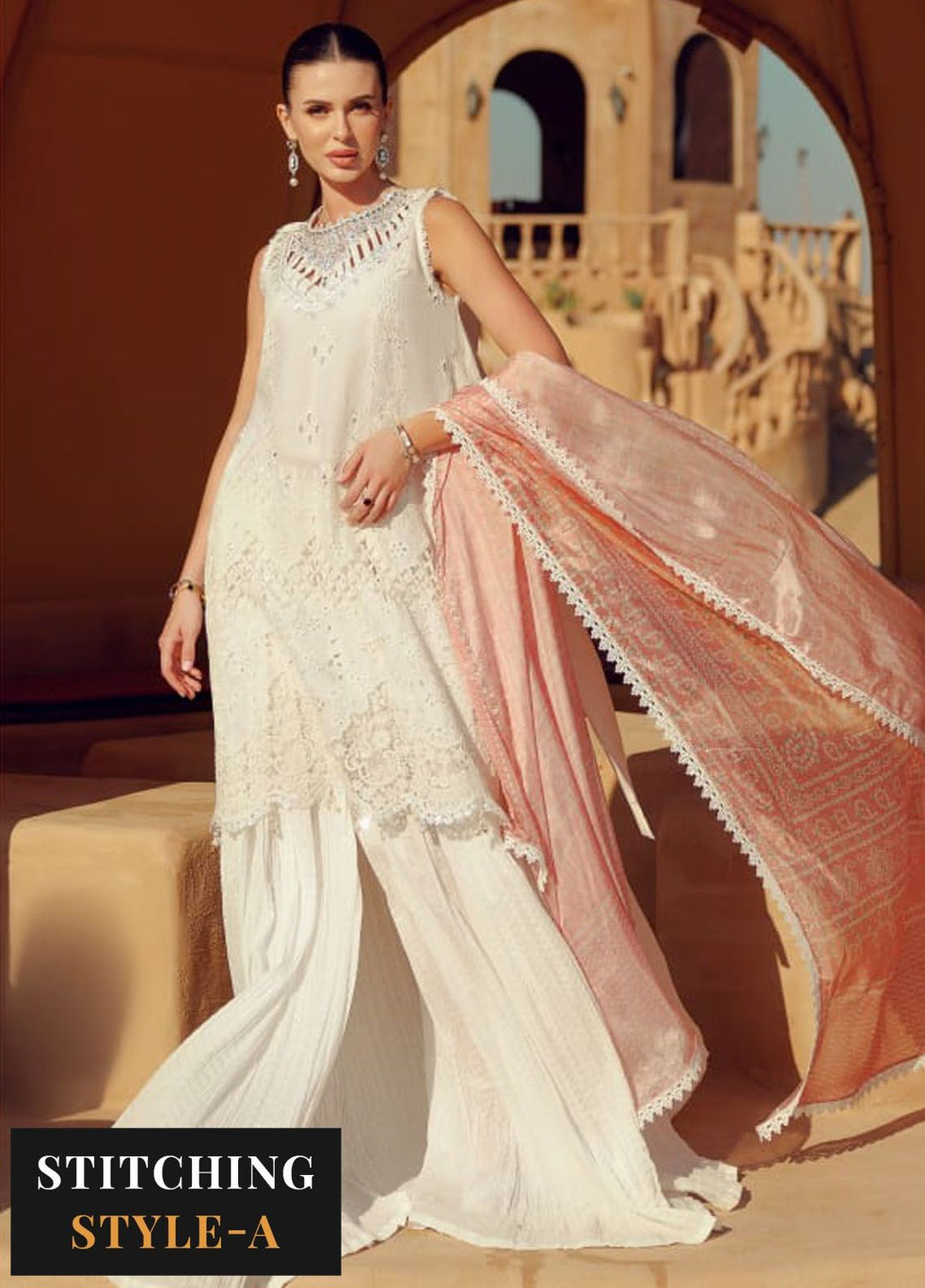 Noor by Saadia Asad Embroidered Lawn Suit Unstitched 3 Piece NSA24E D7 - Summer Collection