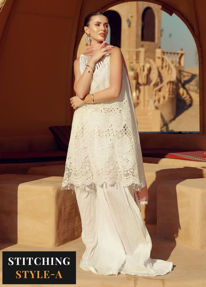 Noor by Saadia Asad Embroidered Lawn Suit Unstitched 3 Piece NSA24E D7 - Summer Collection