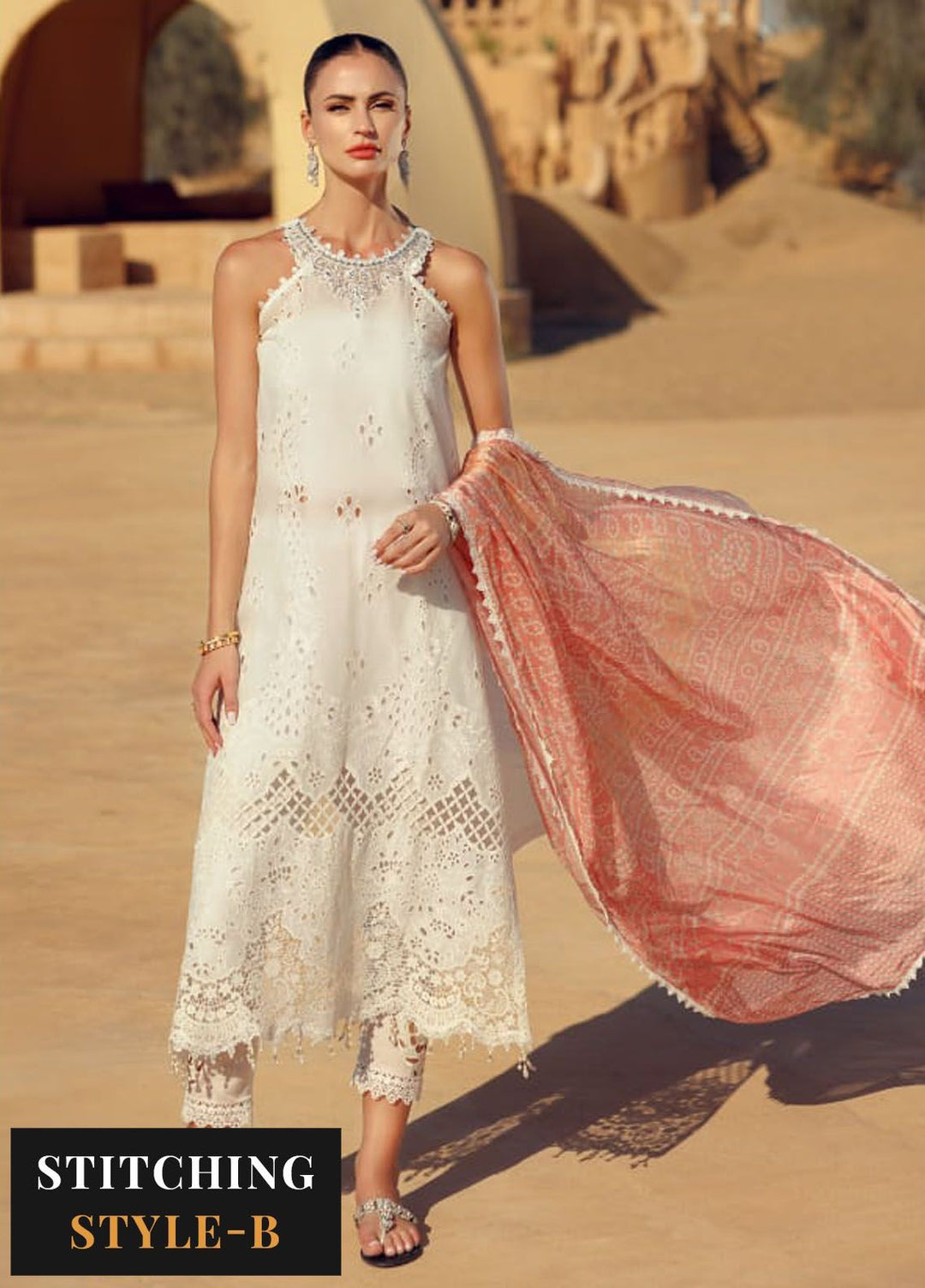 Noor by Saadia Asad Embroidered Lawn Suit Unstitched 3 Piece NSA24E D7 - Summer Collection