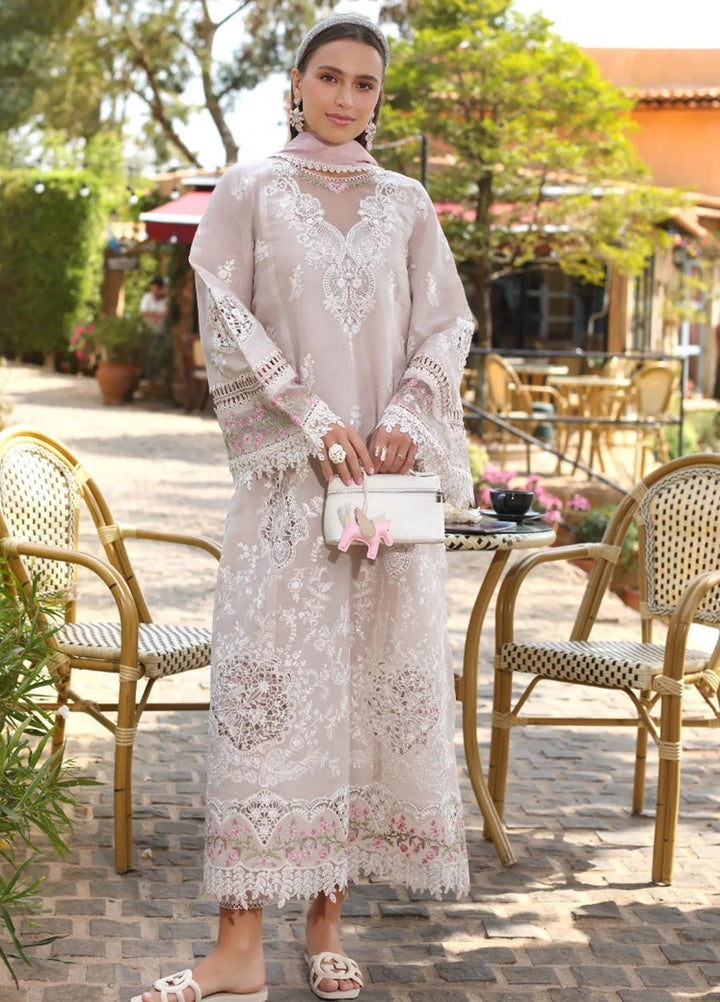 Noor by Saadia Asad Embroidered Lawn Suit Unstitched 3 Piece NSA25LC D-4 A - Summer Collection