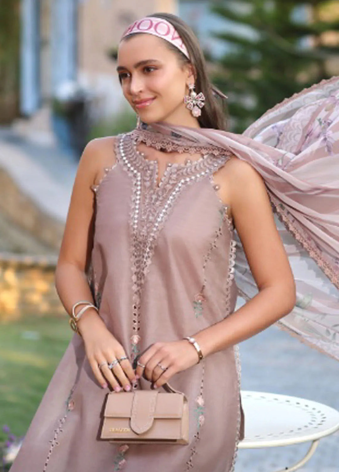 Noor by Saadia Asad Embroidered Lawn Suit Unstitched 3 Piece NSA25LC D-6 B - Summer Collection