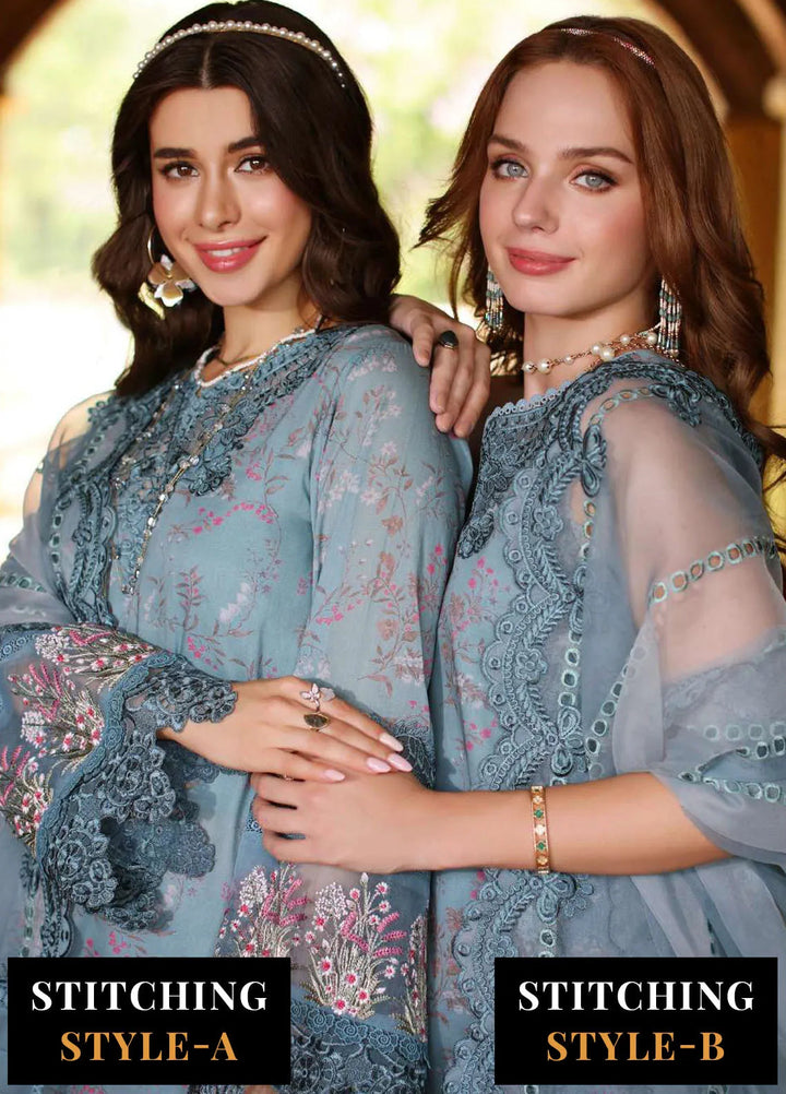 Noor by Saadia Asad Embroidered Lawn Suits Unstitched 3 Piece NSA24EL D2 - Luxury Collection