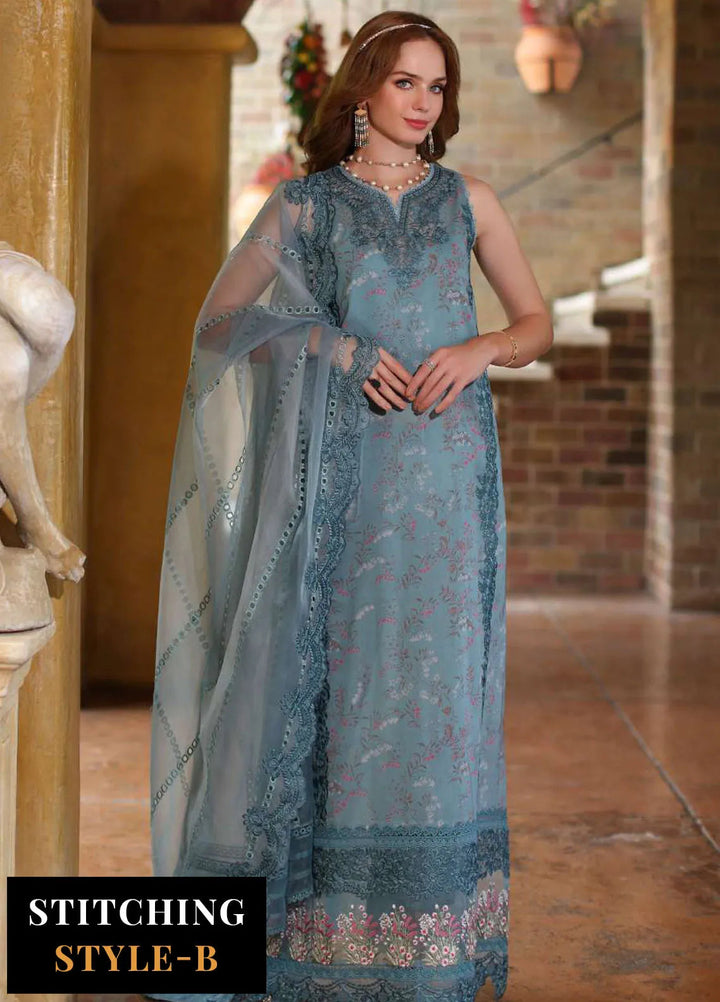 Noor by Saadia Asad Embroidered Lawn Suits Unstitched 3 Piece NSA24EL D2 - Luxury Collection