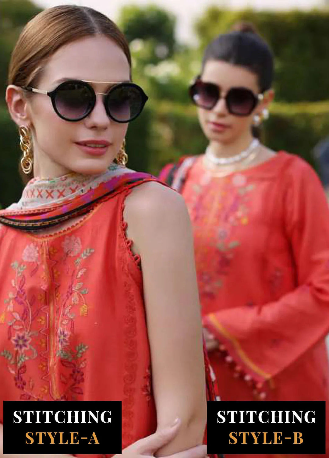 Noor by Saadia Asad Embroidered Lawn Suits Unstitched 3 Piece NSA24EL D3 - Luxury Collection
