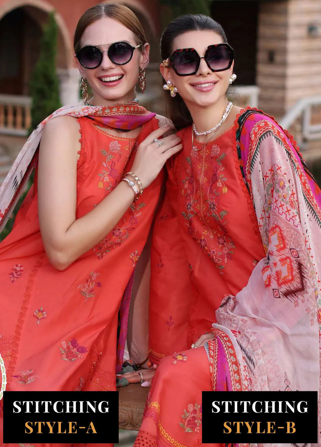 Noor by Saadia Asad Embroidered Lawn Suits Unstitched 3 Piece NSA24EL D3 - Luxury Collection