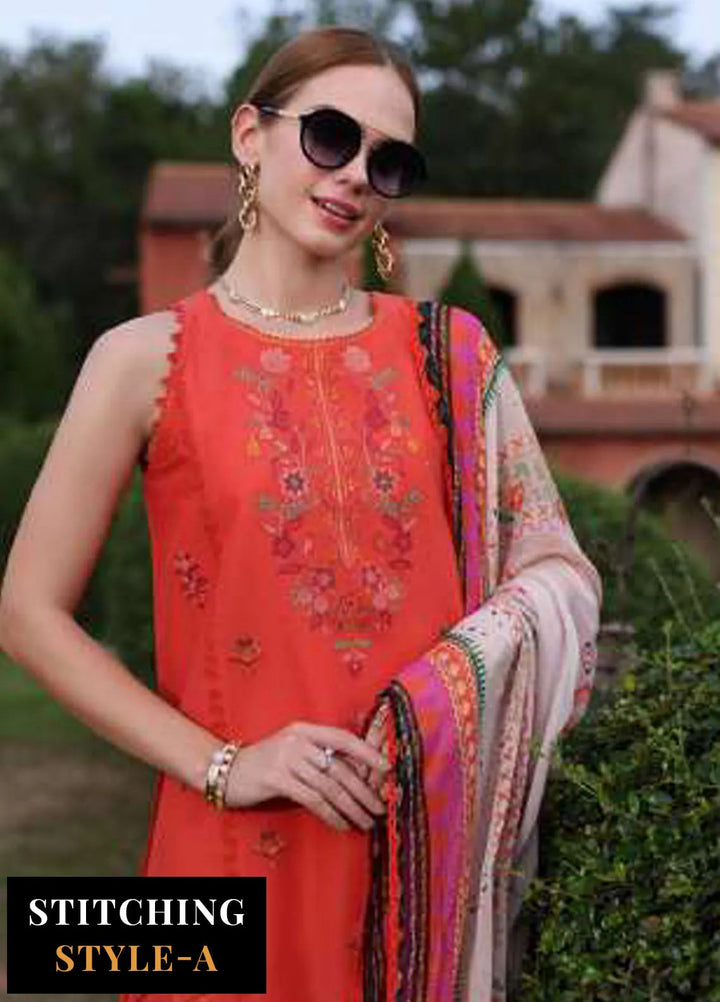 Noor by Saadia Asad Embroidered Lawn Suits Unstitched 3 Piece NSA24EL D3 - Luxury Collection