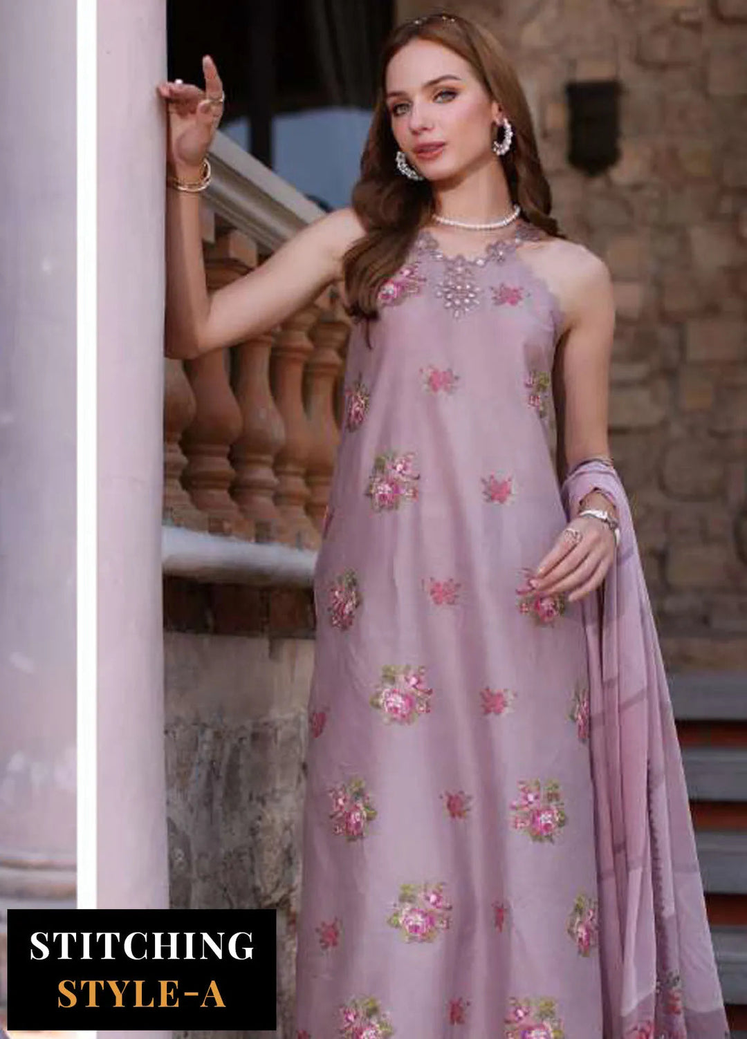 Noor by Saadia Asad Embroidered Lawn Suits Unstitched 3 Piece NSA24EL D4 - Luxury Collection