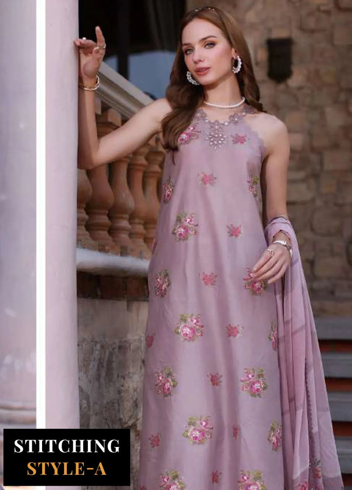 Noor by Saadia Asad Embroidered Lawn Suits Unstitched 3 Piece NSA24EL D4 - Luxury Collection