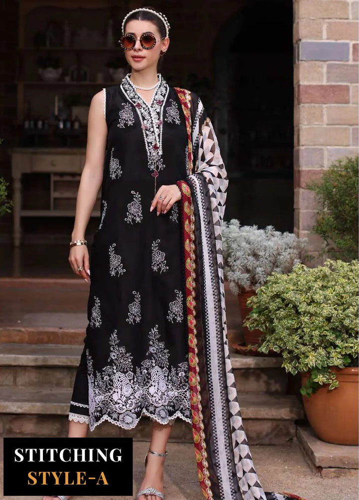 Noor by Saadia Asad Embroidered Lawn Suits Unstitched 3 Piece NSA24EL D6 - Luxury Collection