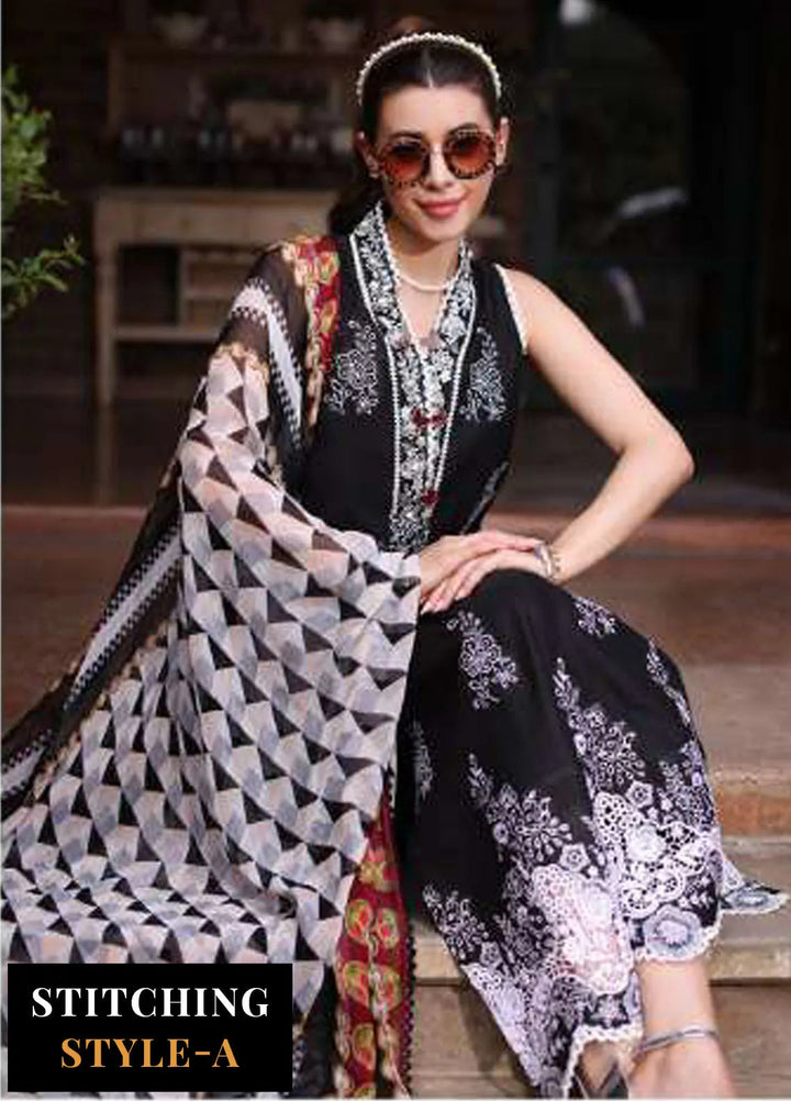Noor by Saadia Asad Embroidered Lawn Suits Unstitched 3 Piece NSA24EL D6 - Luxury Collection