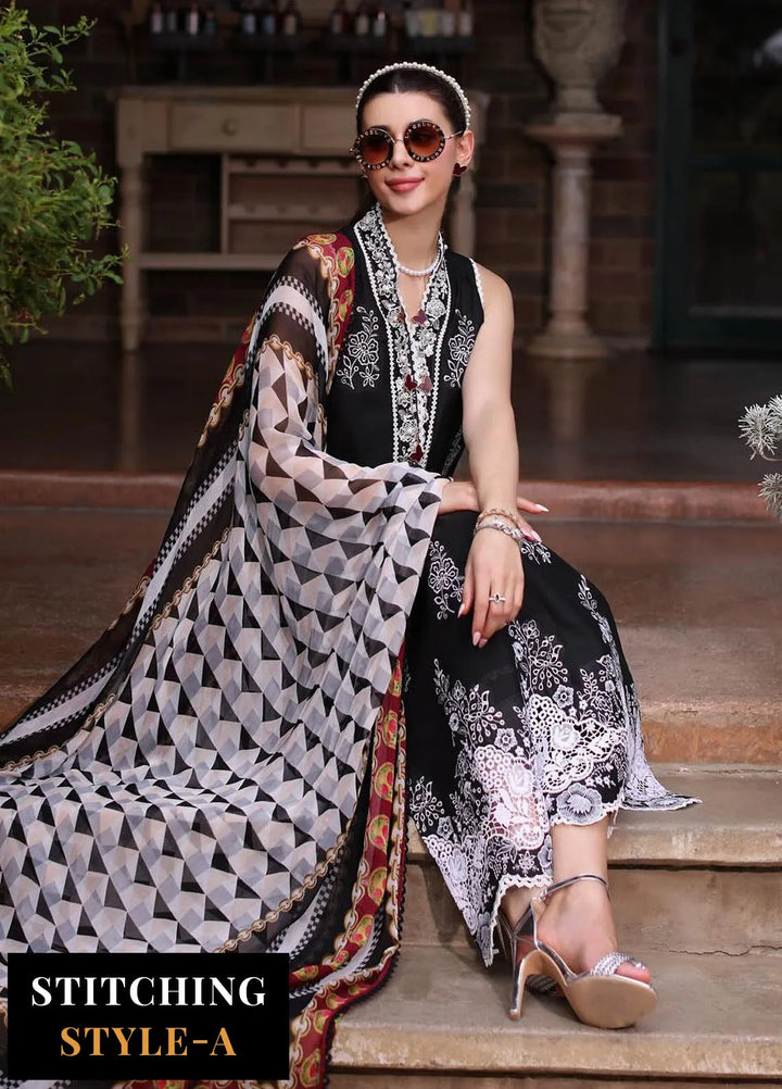 Noor by Saadia Asad Embroidered Lawn Suits Unstitched 3 Piece NSA24EL D6 - Luxury Collection