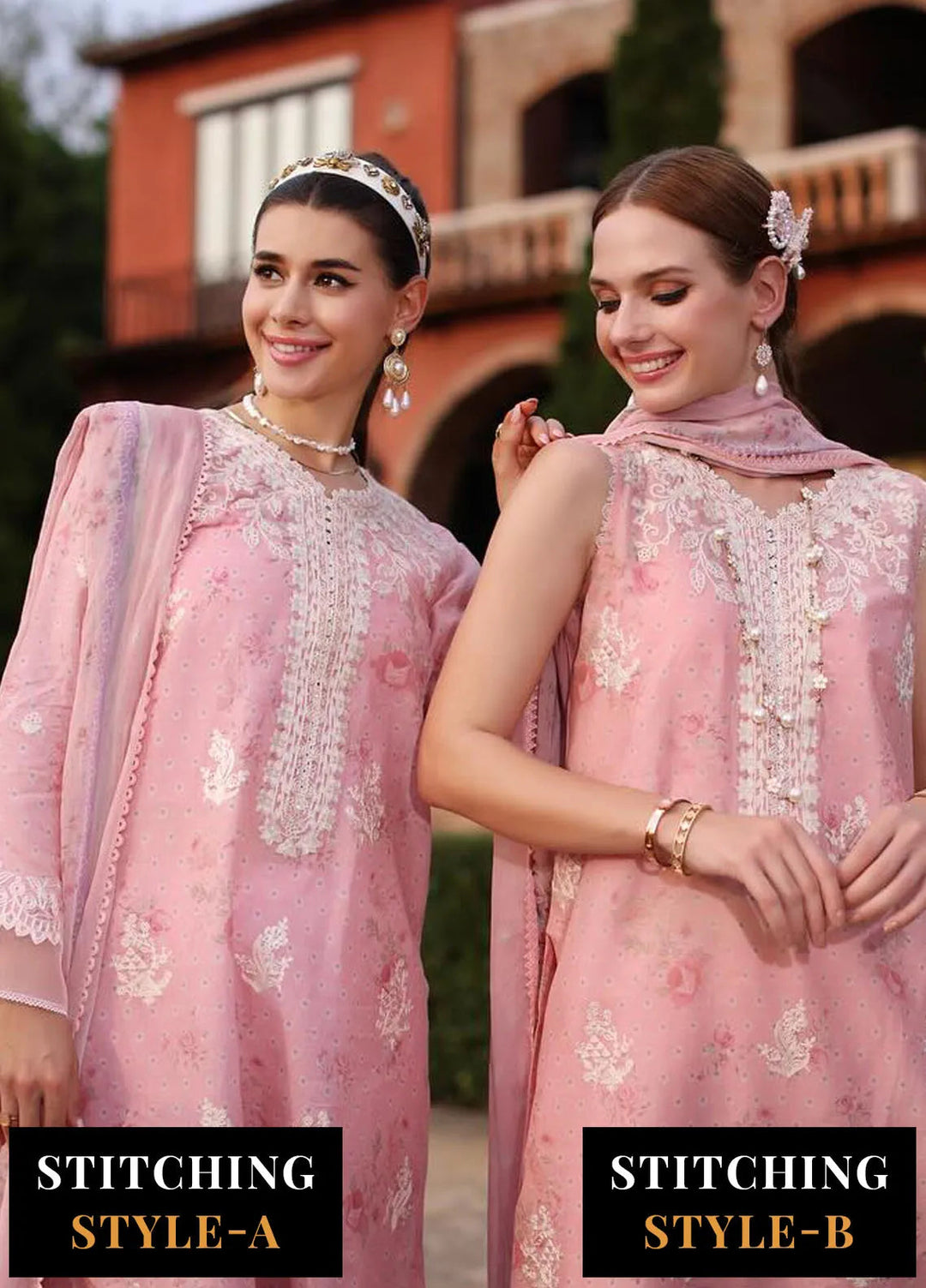 Noor by Saadia Asad Embroidered Lawn Suits Unstitched 3 Piece NSA24EL D7 - Luxury Collection