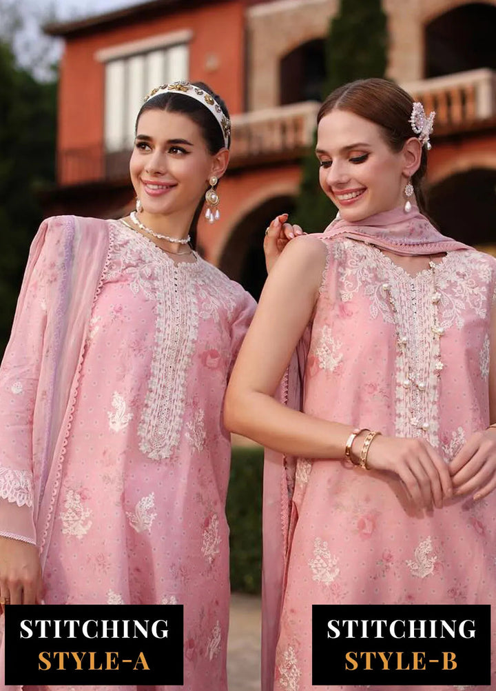 Noor by Saadia Asad Embroidered Lawn Suits Unstitched 3 Piece NSA24EL D7 - Luxury Collection