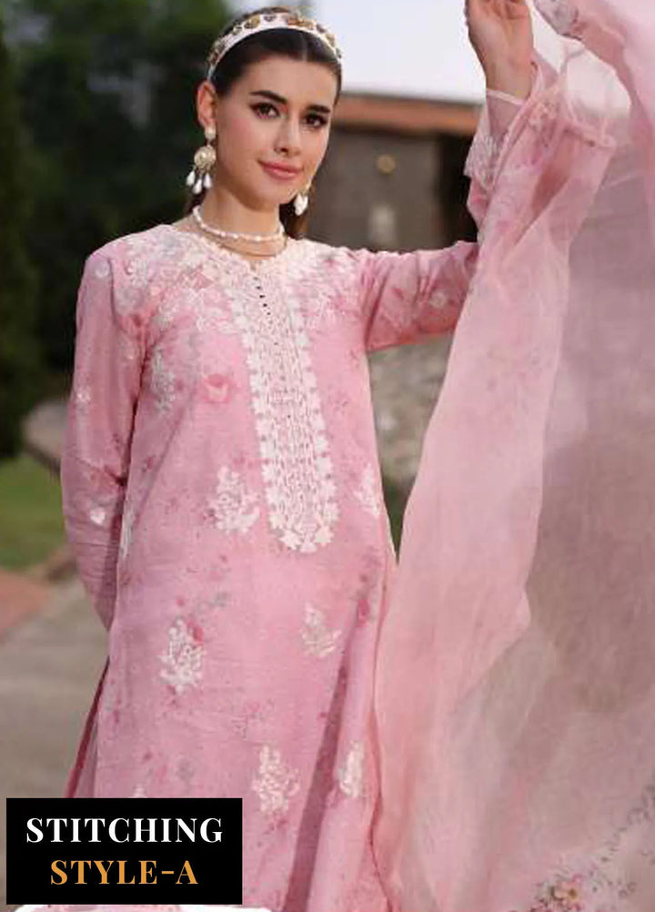 Noor by Saadia Asad Embroidered Lawn Suits Unstitched 3 Piece NSA24EL D7 - Luxury Collection