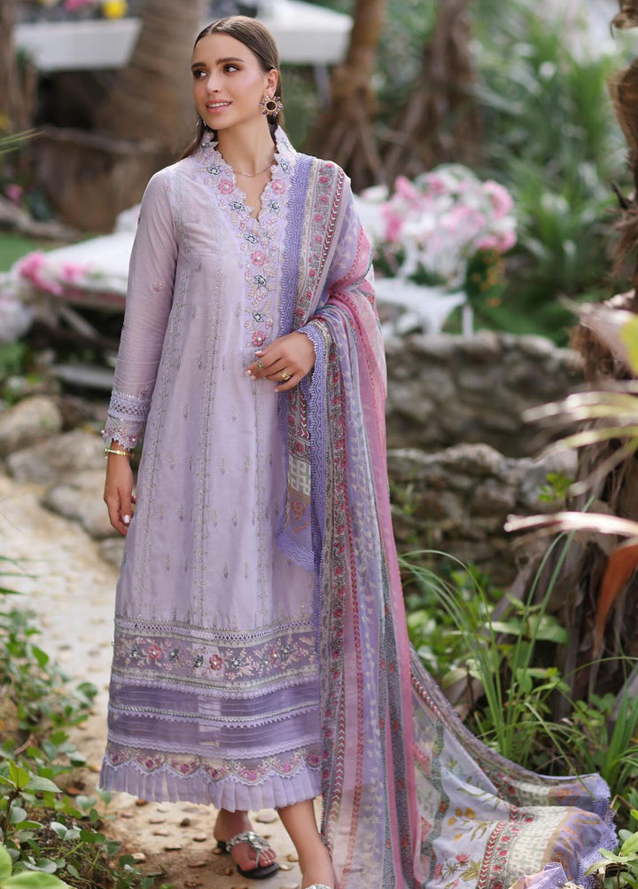 Noor by Saadia Asad Embroidered Lawn Suits Unstitched 3 Piece NSA24LP D3-A - Summer Collection