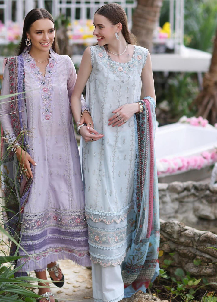 Noor by Saadia Asad Embroidered Lawn Suits Unstitched 3 Piece NSA24LP D3-B - Summer Collection
