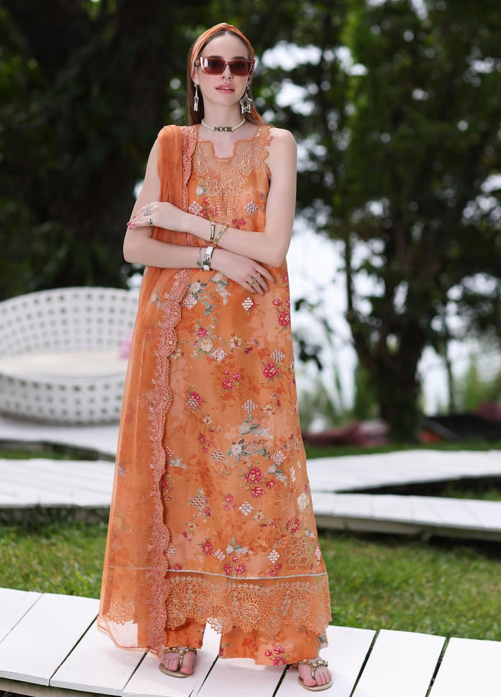 Noor by Saadia Asad Embroidered Lawn Suits Unstitched 3 Piece NSA24LP D4-A - Summer Collection
