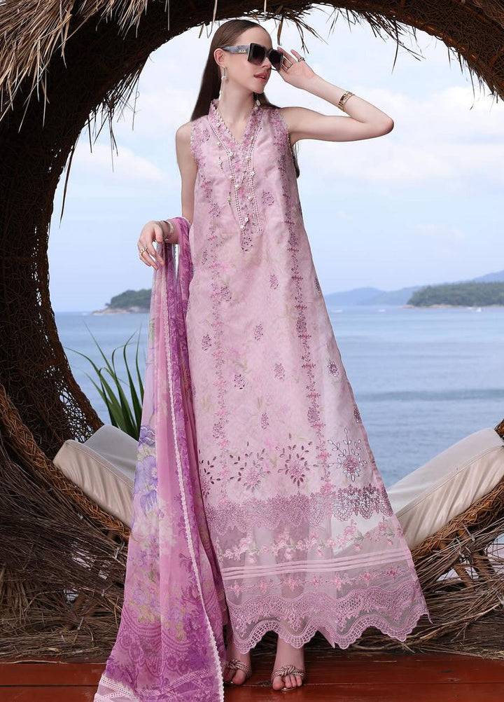 Noor by Saadia Asad Embroidered Lawn Suits Unstitched 3 Piece NSA24LP D5-A - Summer Collection