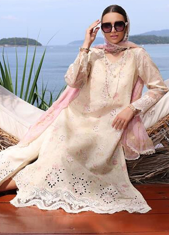 Noor by Saadia Asad Embroidered Lawn Suits Unstitched 3 Piece NSA24LP D5-B - Summer Collection