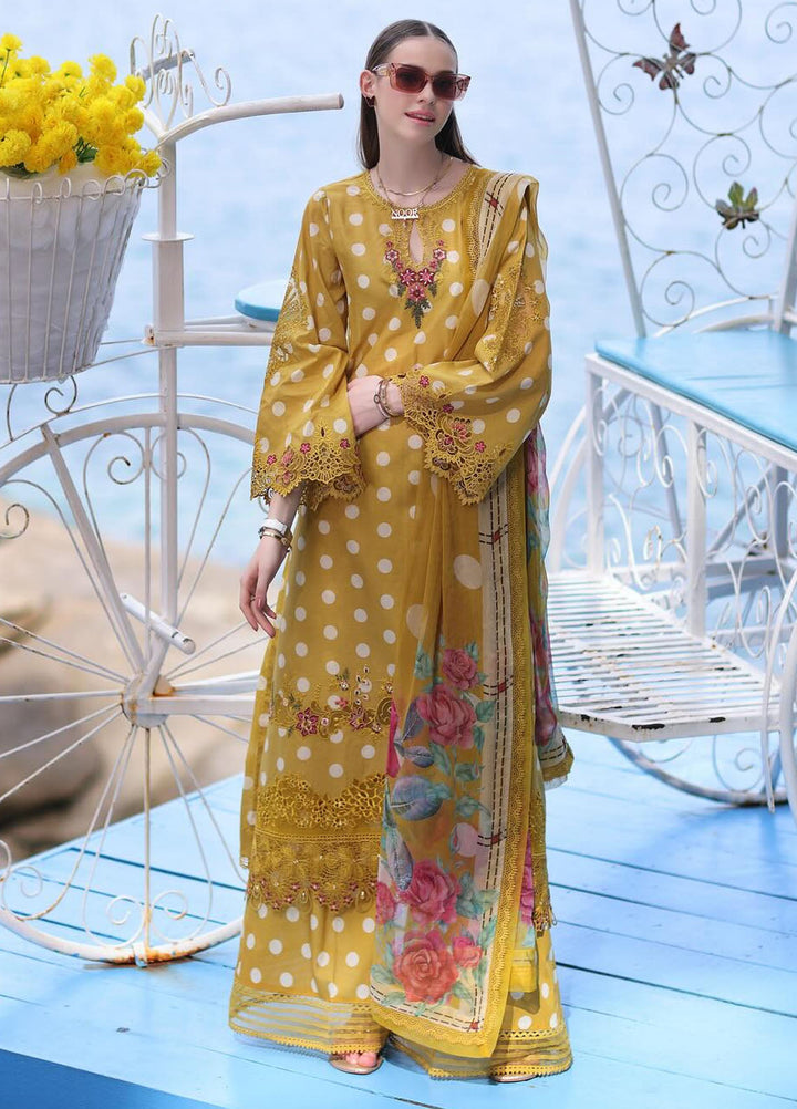 Noor by Saadia Asad Embroidered Lawn Suits Unstitched 3 Piece NSA24LP D6-B - Summer Collection