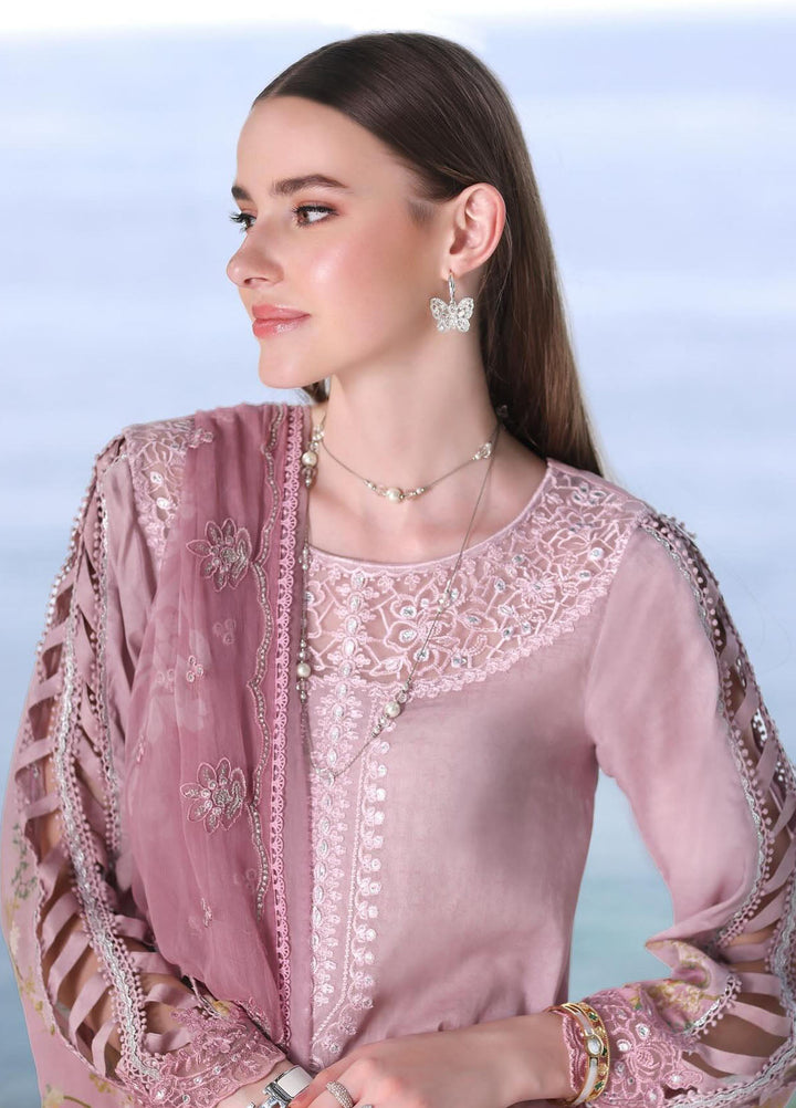 Noor by Saadia Asad Embroidered Lawn Suits Unstitched 3 Piece NSA24LP D7-A - Summer Collection