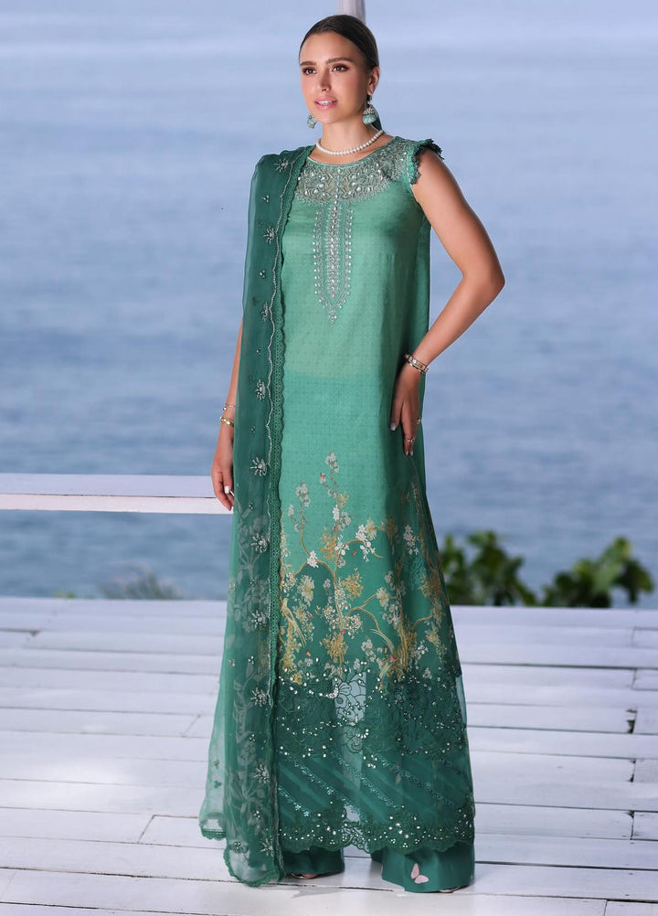 Noor by Saadia Asad Embroidered Lawn Suits Unstitched 3 Piece NSA24LP D7-B - Summer Collection