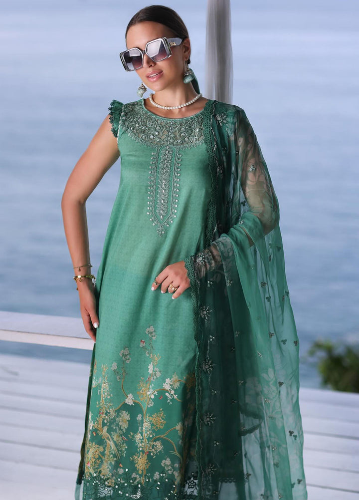 Noor by Saadia Asad Embroidered Lawn Suits Unstitched 3 Piece NSA24LP D7-B - Summer Collection