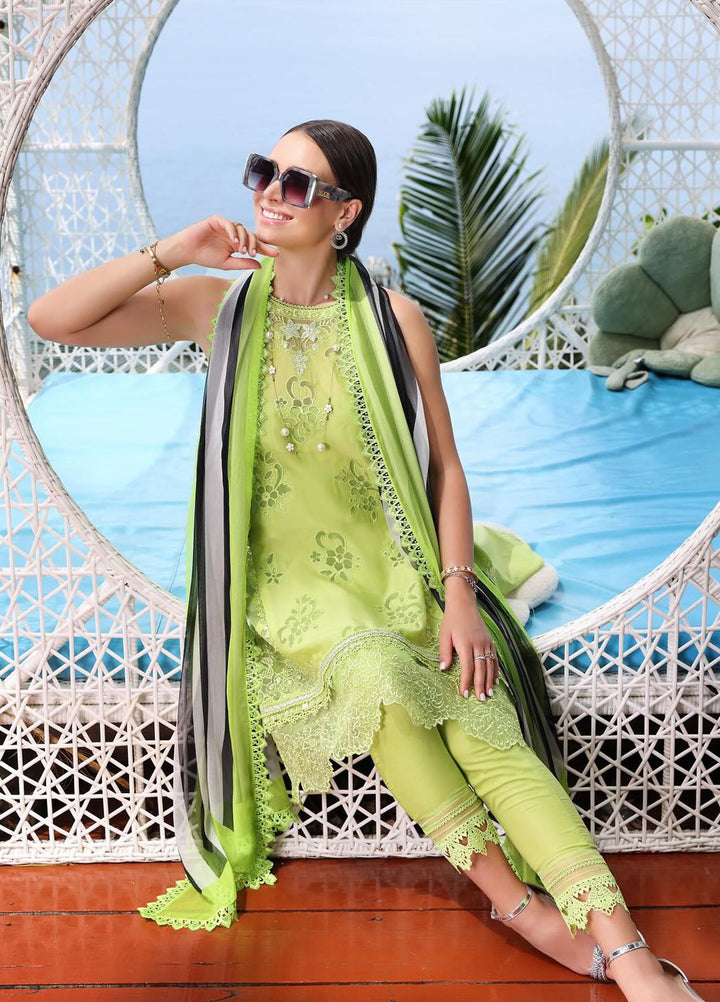 Noor by Saadia Asad Embroidered Lawn Suits Unstitched 3 Piece NSA24LP D8-B - Summer Collection