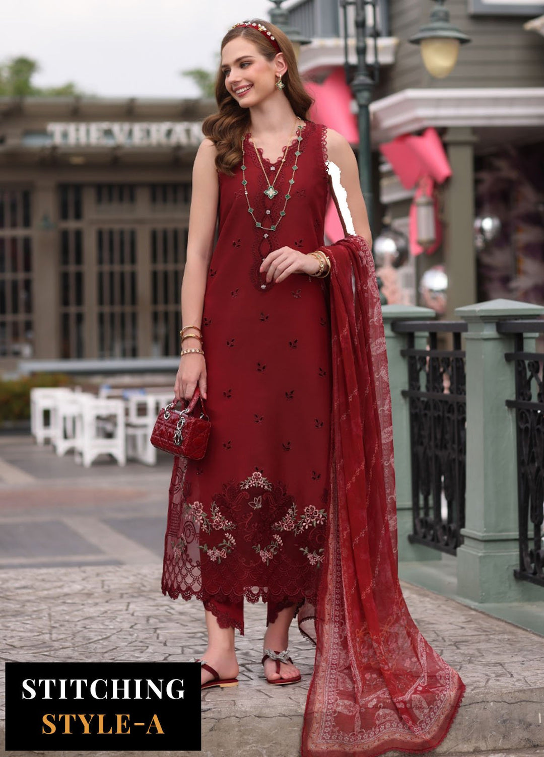 Noor by Saadia Asad Embroidered Lawn Suits Unstitched 3 Piece NSA25EC D-01 - Summer Collection