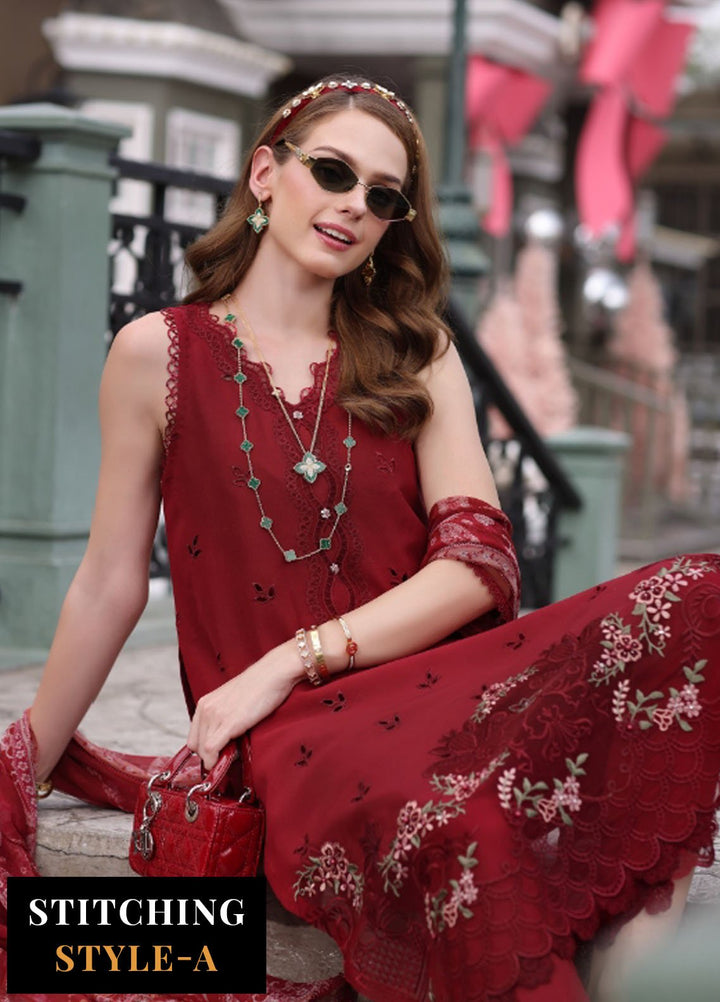 Noor by Saadia Asad Embroidered Lawn Suits Unstitched 3 Piece NSA25EC D-01 - Summer Collection