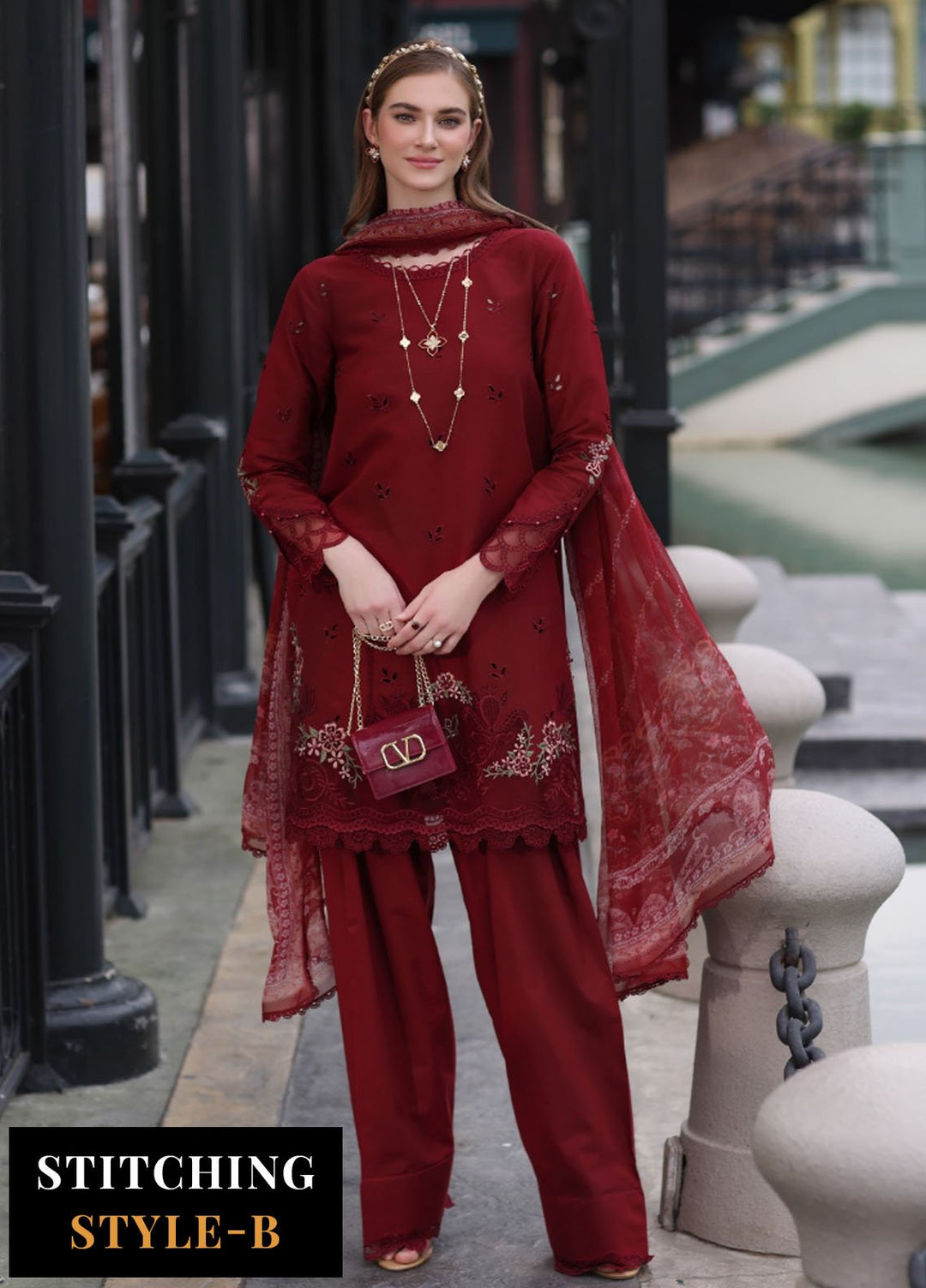 Noor by Saadia Asad Embroidered Lawn Suits Unstitched 3 Piece NSA25EC D-01 - Summer Collection