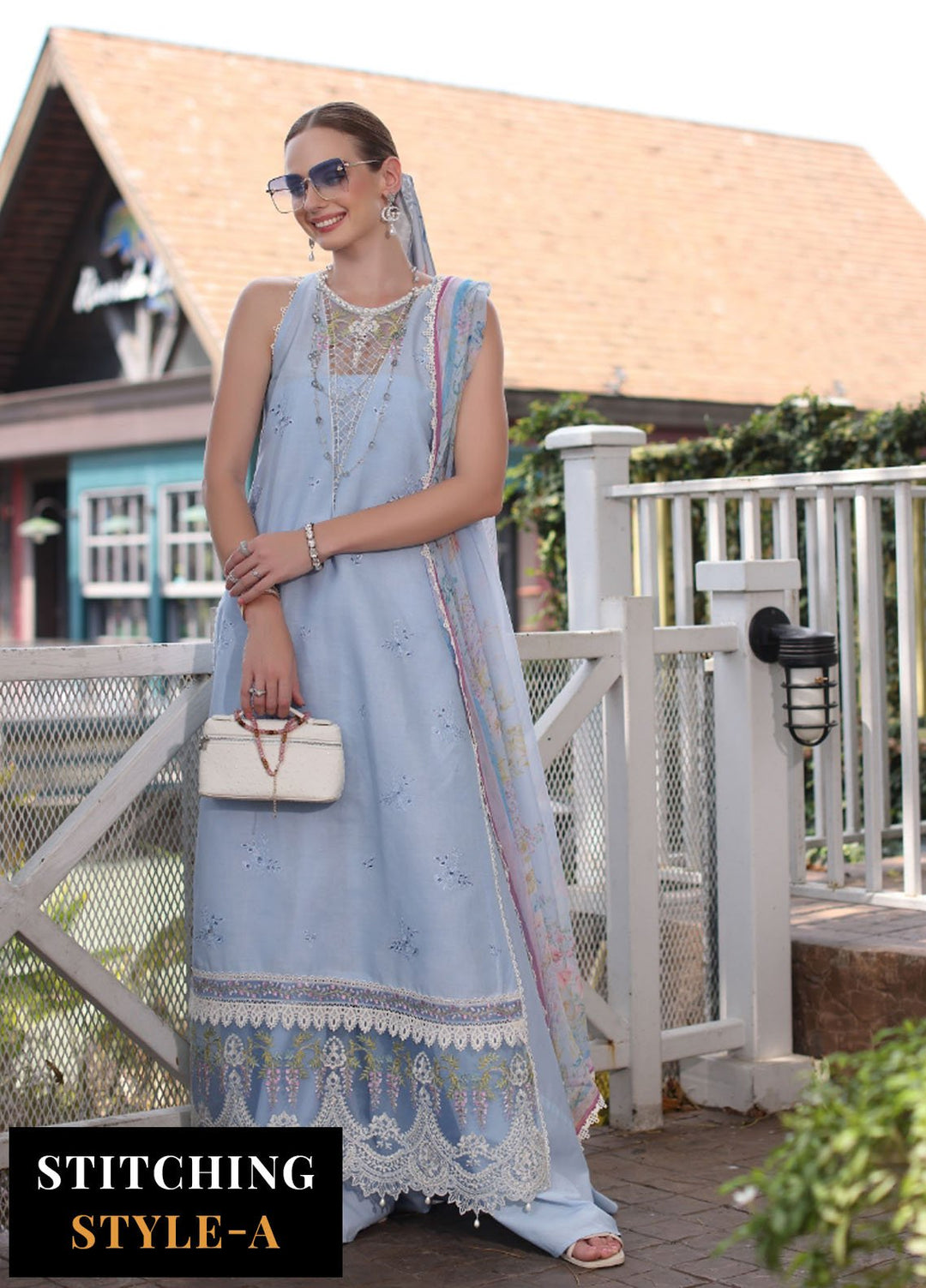 Noor by Saadia Asad Embroidered Lawn Suits Unstitched 3 Piece NSA25EC D-02 - Summer Collection